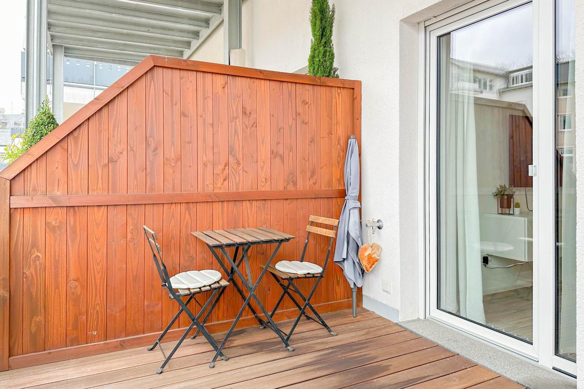 Modernes Trierer Cityloft Mit Grossem Balkon Экстерьер фото